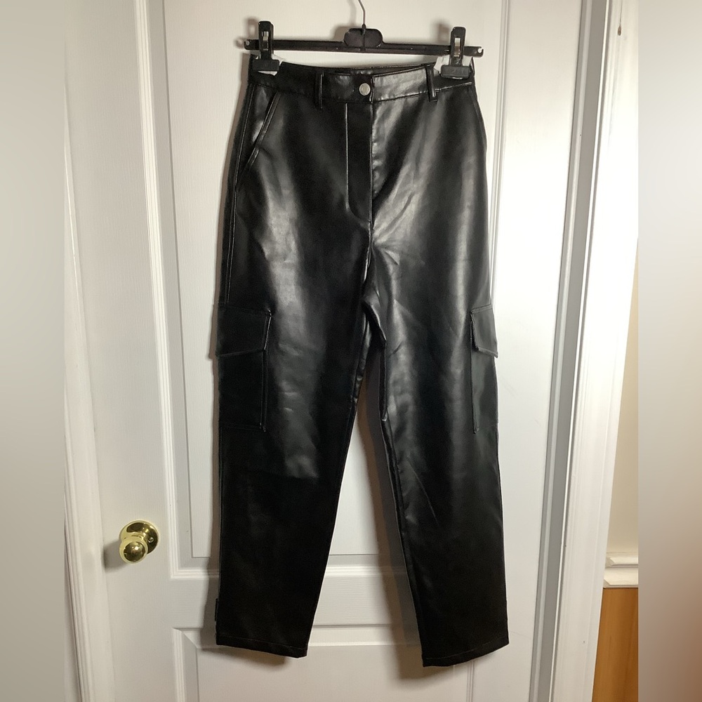 Wilfred Free Faux Leather Cargo Pants
